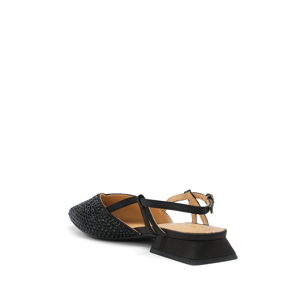 Sapato Salto Raso Mulher Fantasia Preto