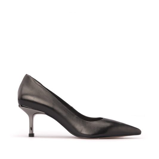 Sapato Salto Médio Mulher Pele Preto