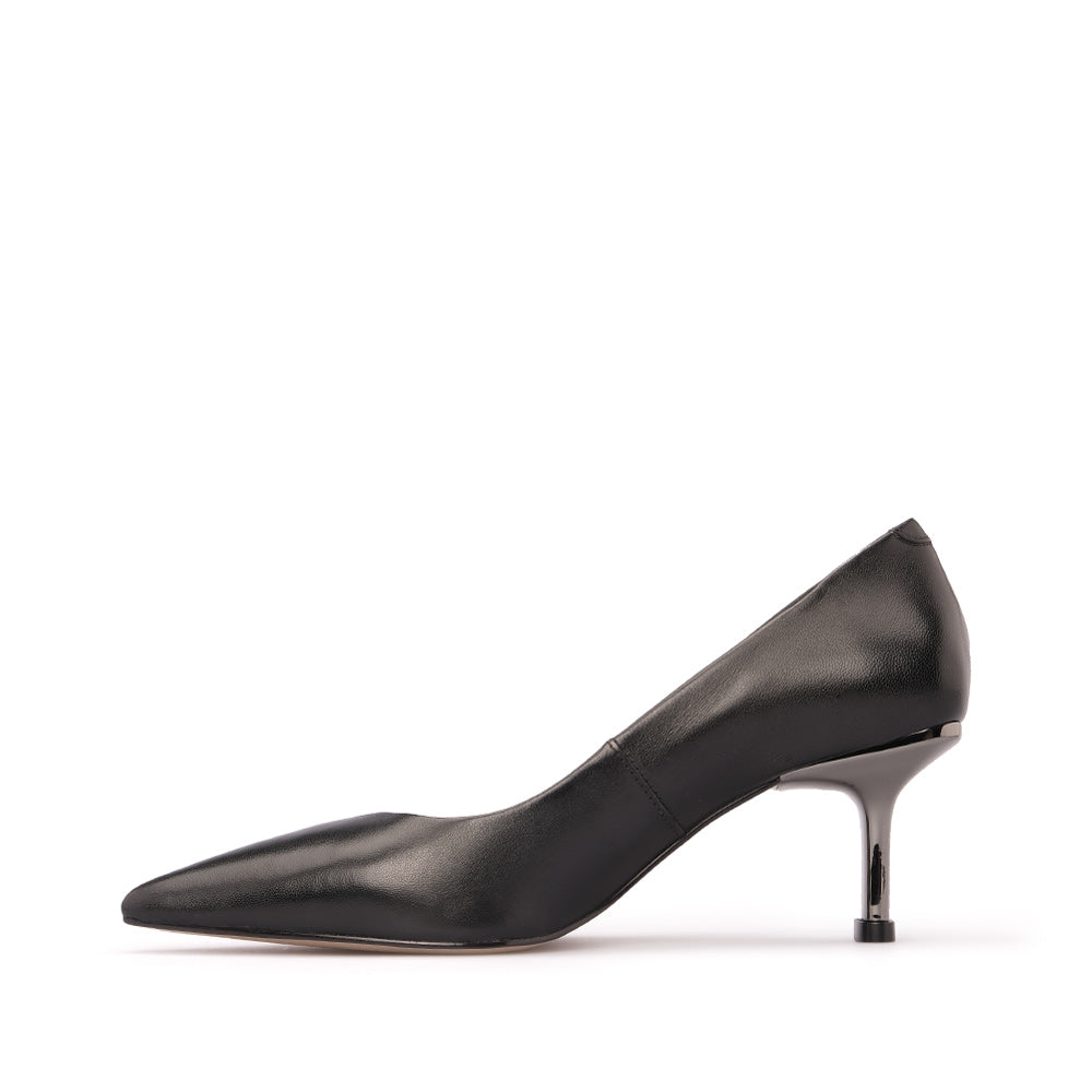 Sapato Salto Médio Mulher Pele Preto