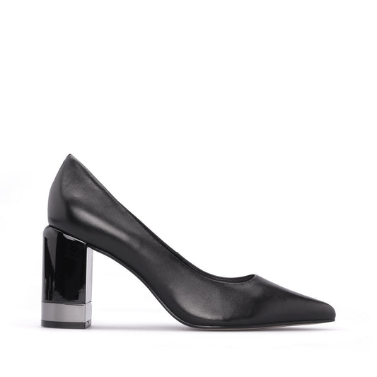 Sapato Salto Alto Mulher Pele Preto