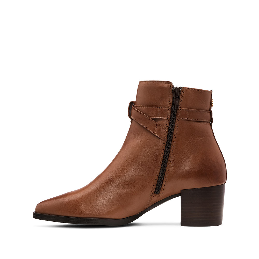 Botim Casual Mulher Pele Brandy