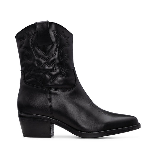 Botim Texana Mulher Pele Preto