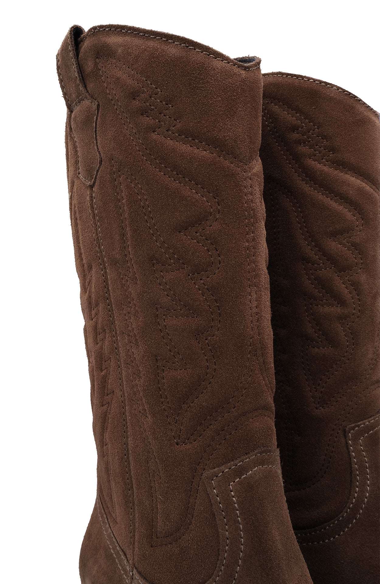 Bota Texana Mulher Camurça Castanho