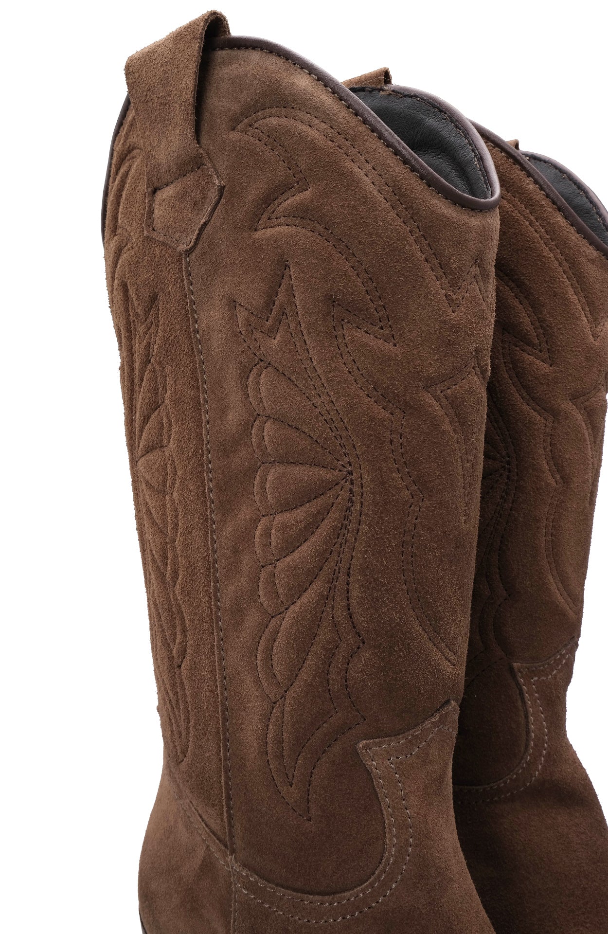 Bota Texana Mulher Camurça Castanho