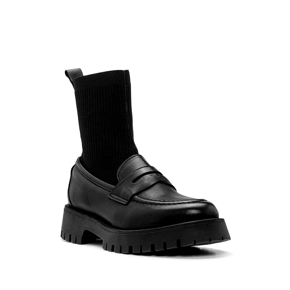 Sapato Mocassim Mulher Pele Preto