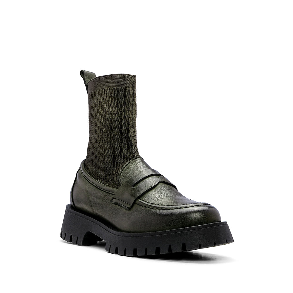 Sapato Mocassim Mulher Pele Verde