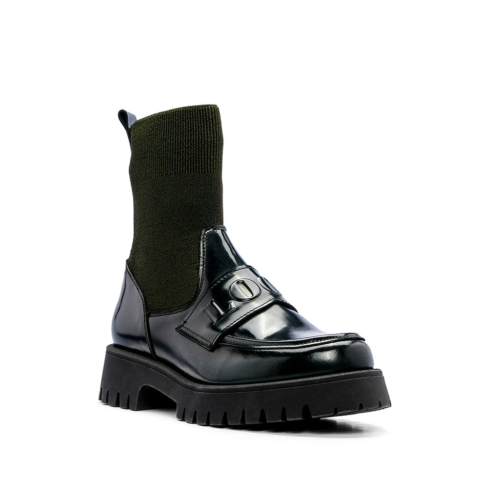 Sapato Mocassim Mulher Polido Verde