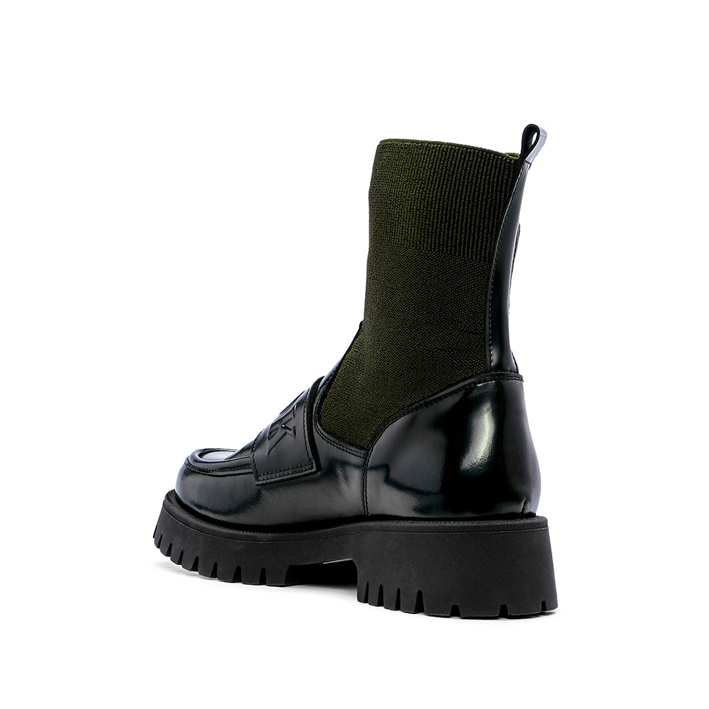 Sapato Mocassim Mulher Polido Verde