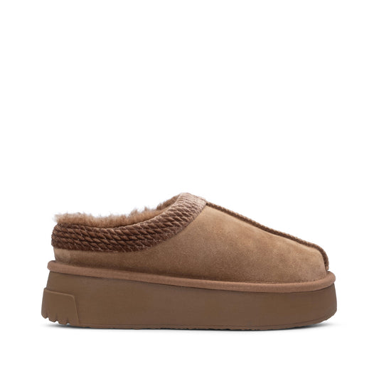 Bota Casual Mulher Pele Sintética Camel