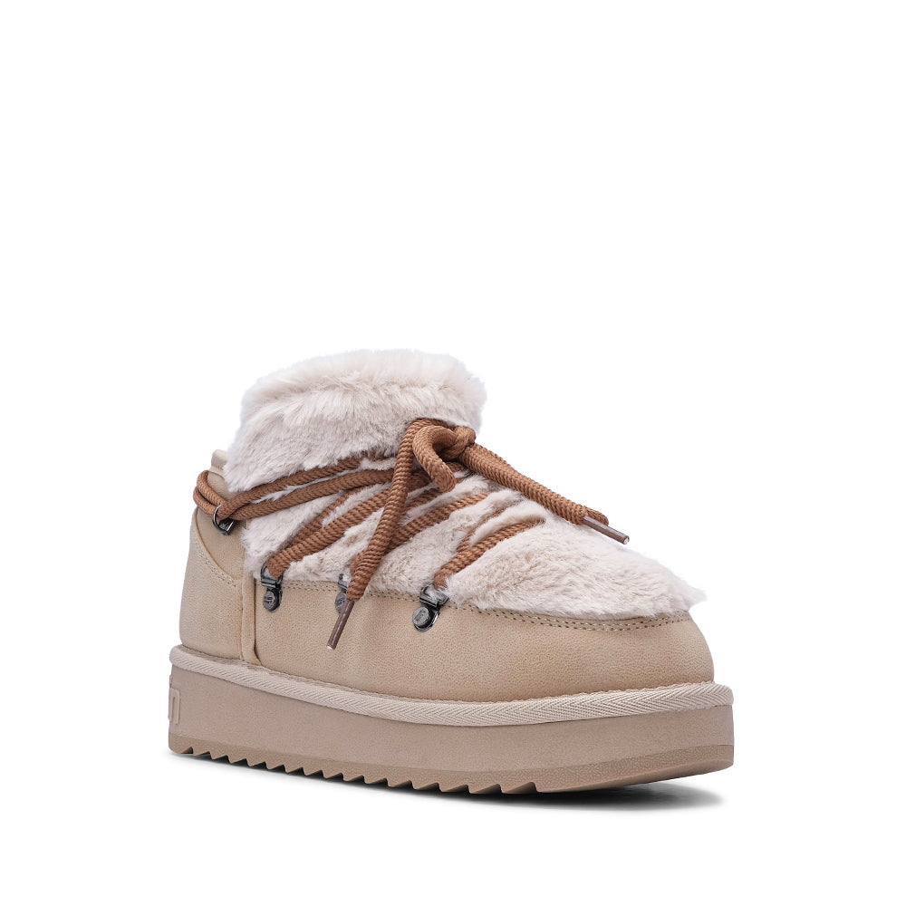 Botim Casual Mulher Camurça Bege