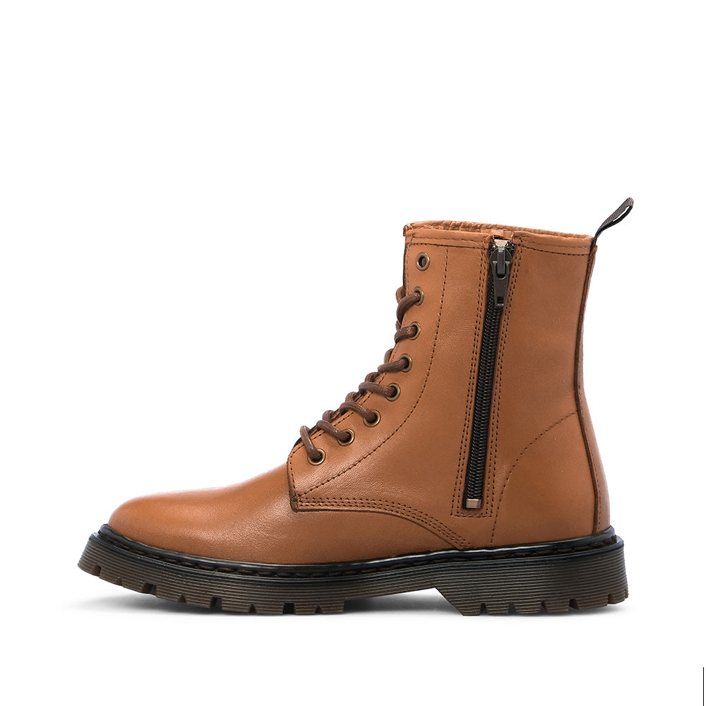 Botim Militar Mulher Pele Camel