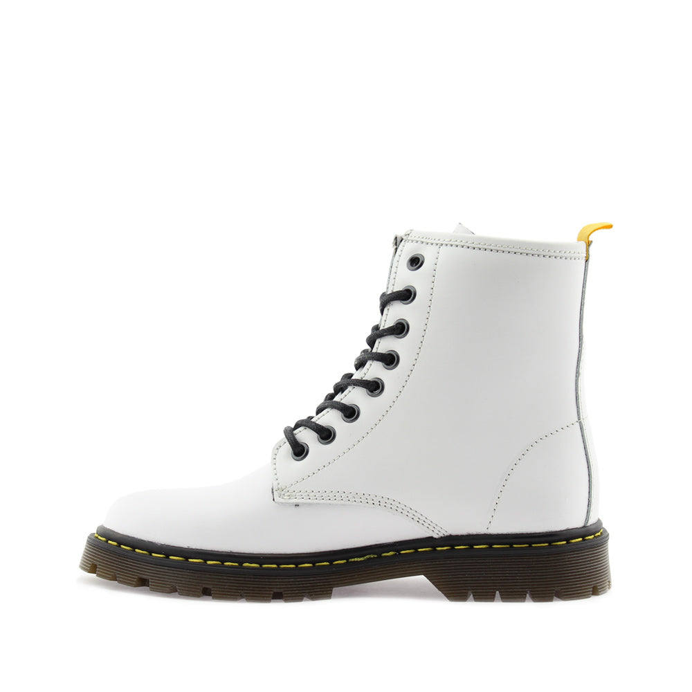 Botim Militar Mulher Polido Branco