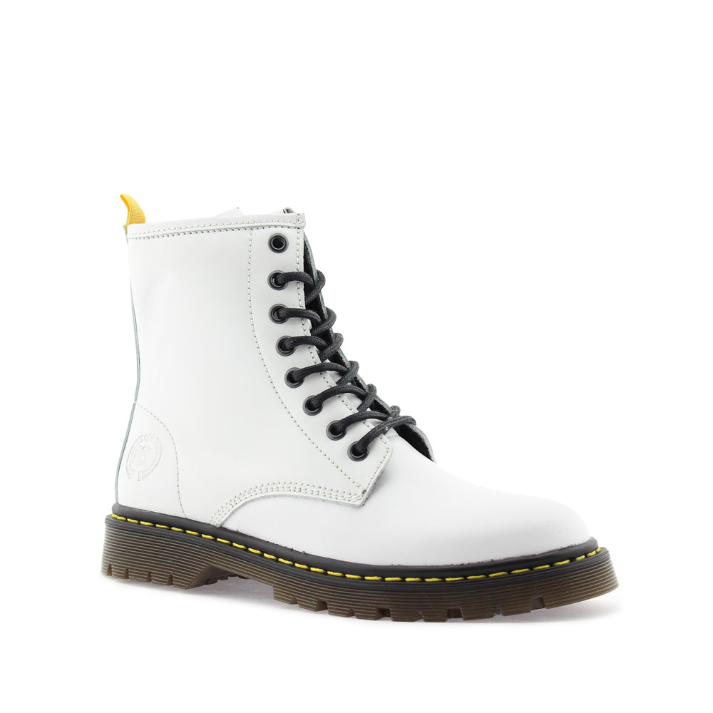 Botim Militar Mulher Polido Branco