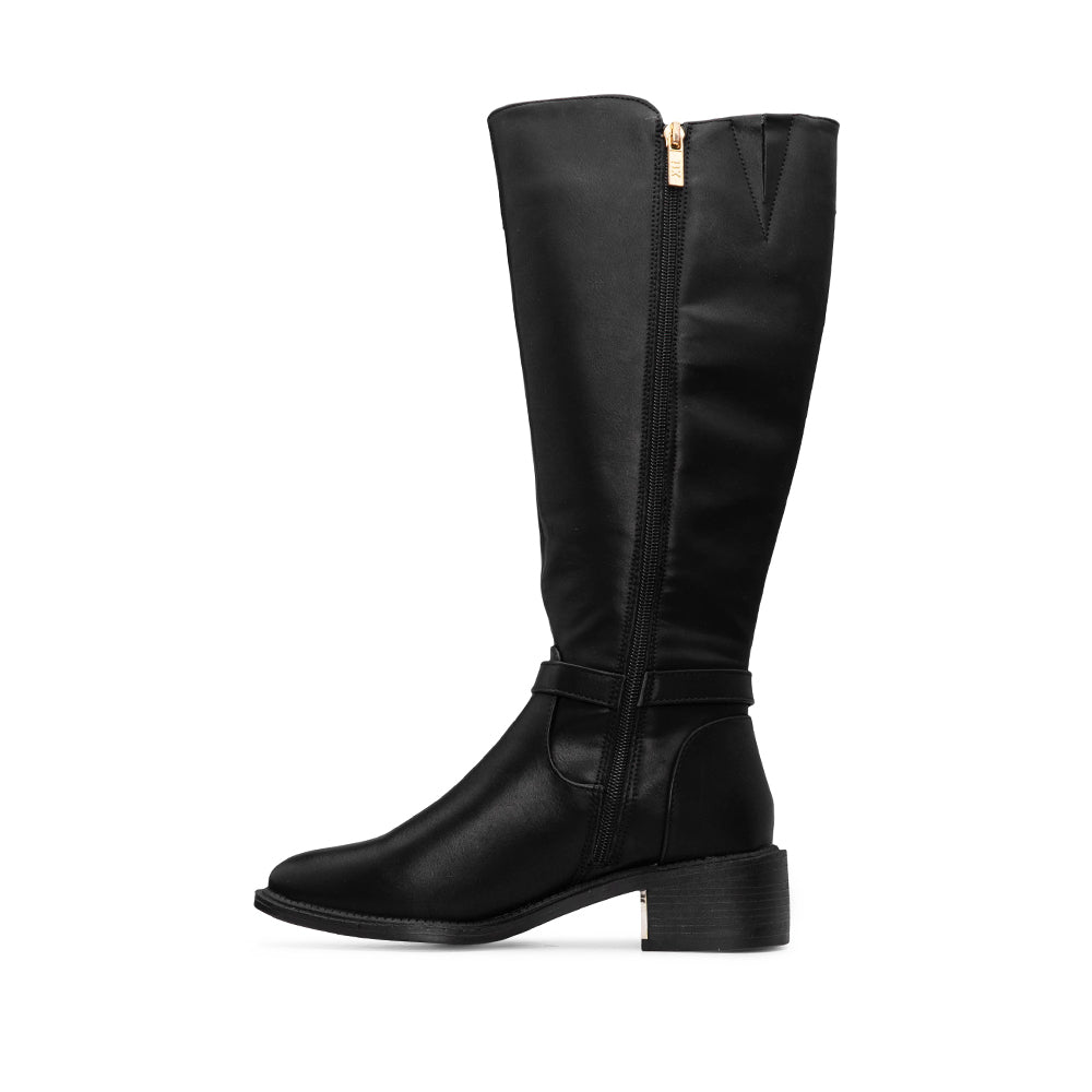 Bota Cano Alto Mulher Preto