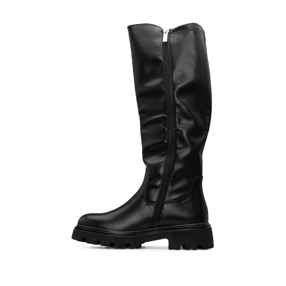 Bota Cano Alto Mulher Preto