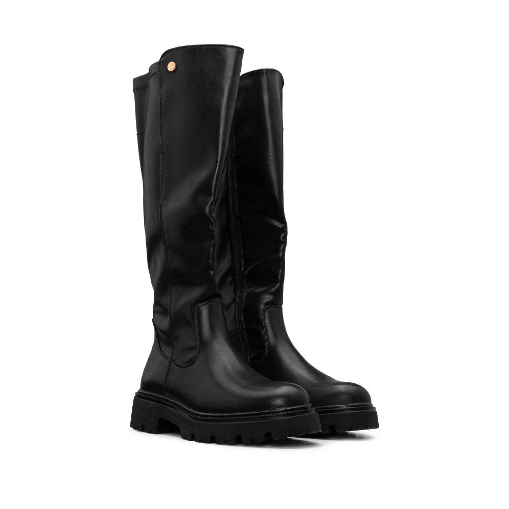 Bota Cano Alto Mulher Preto