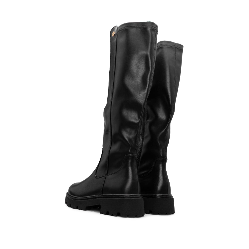 Bota Cano Alto Mulher Preto