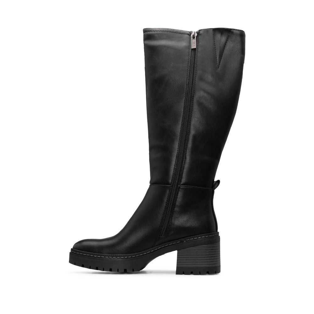 Bota Cano Alto Mulher Preto