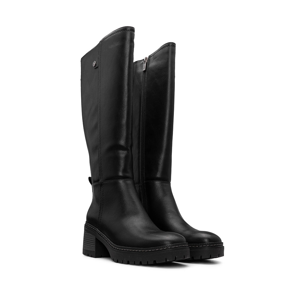 Bota Cano Alto Mulher Preto