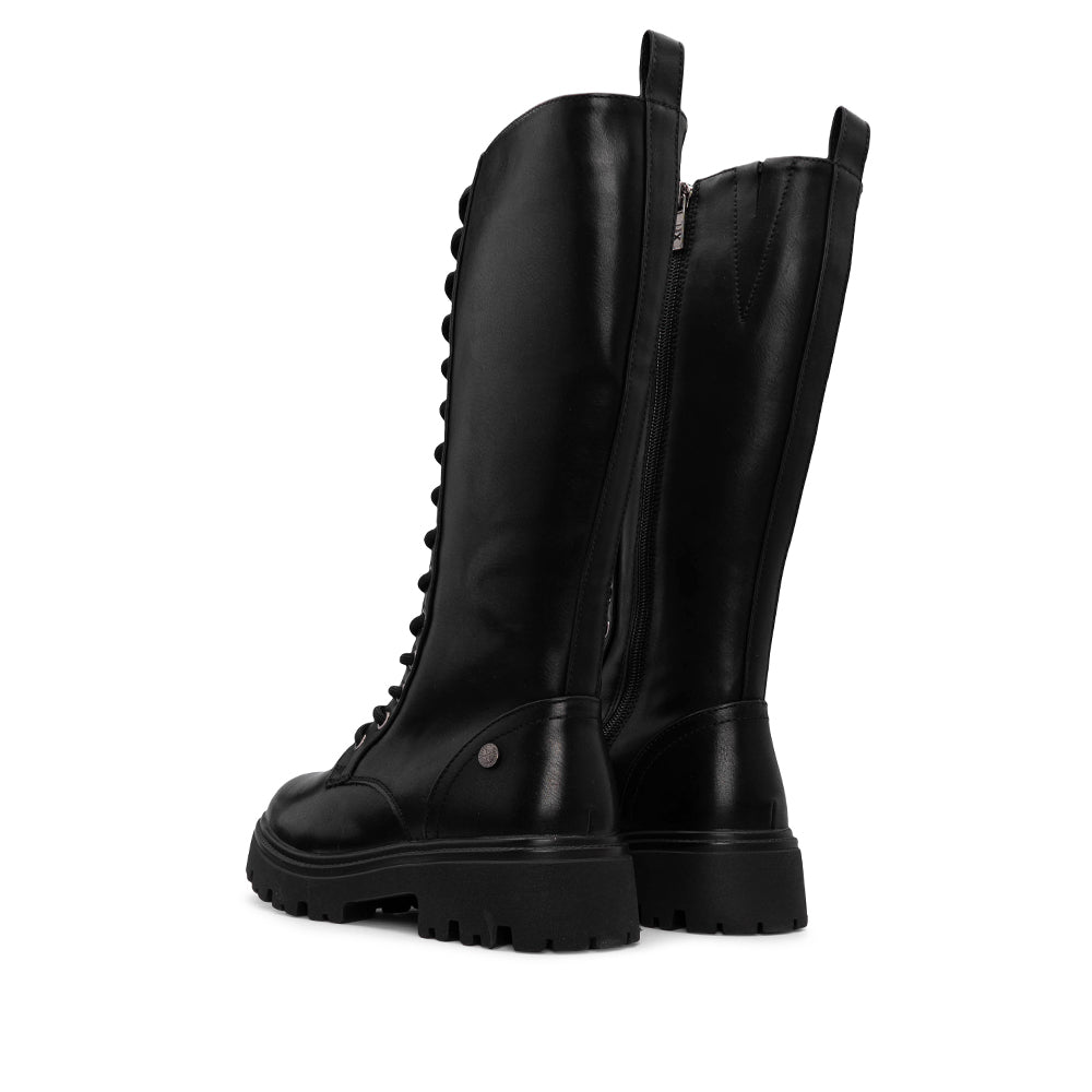 Bota Cano Alto Mulher Preto