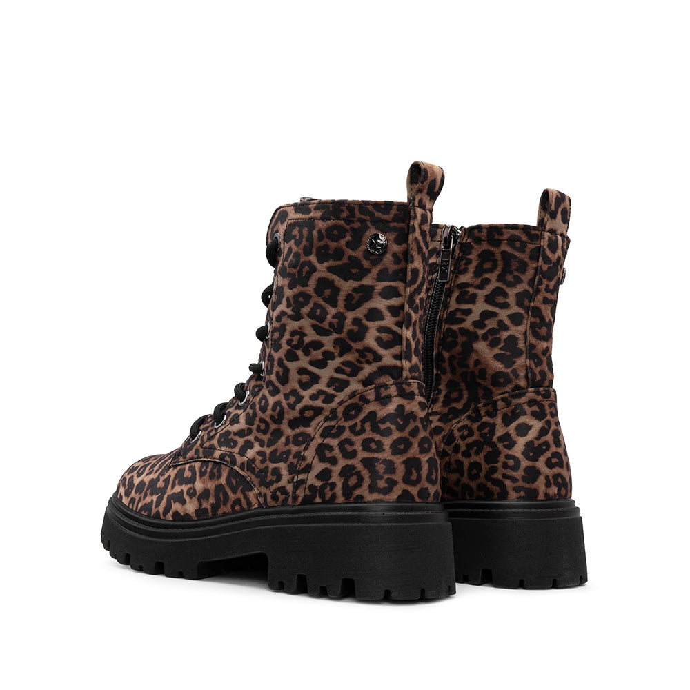 Bota Militar Mulher Estampado Leopardo