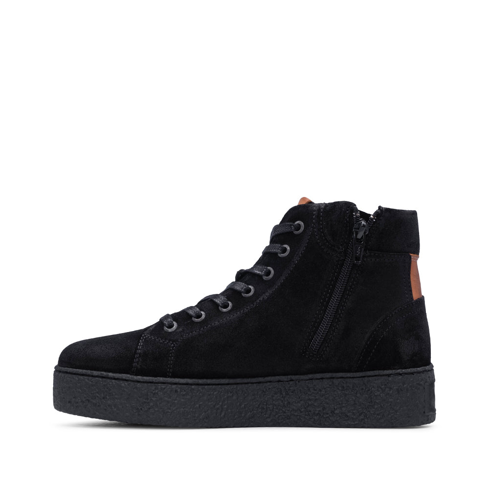 Botim Casual Mulher Camurça Preto