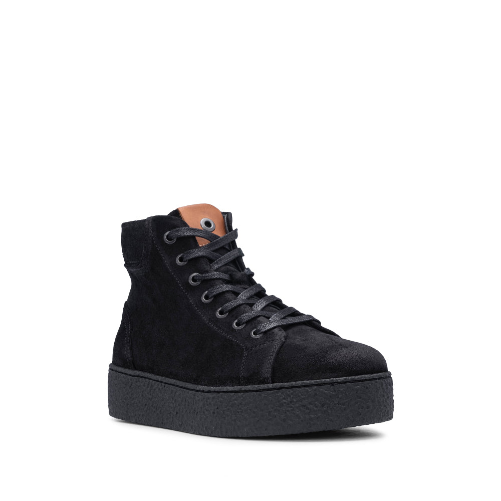 Botim Casual Mulher Camurça Preto