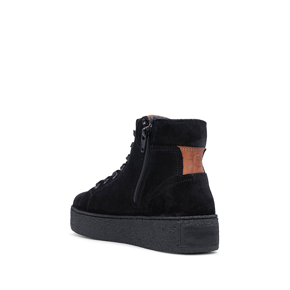 Botim Casual Mulher Camurça Preto