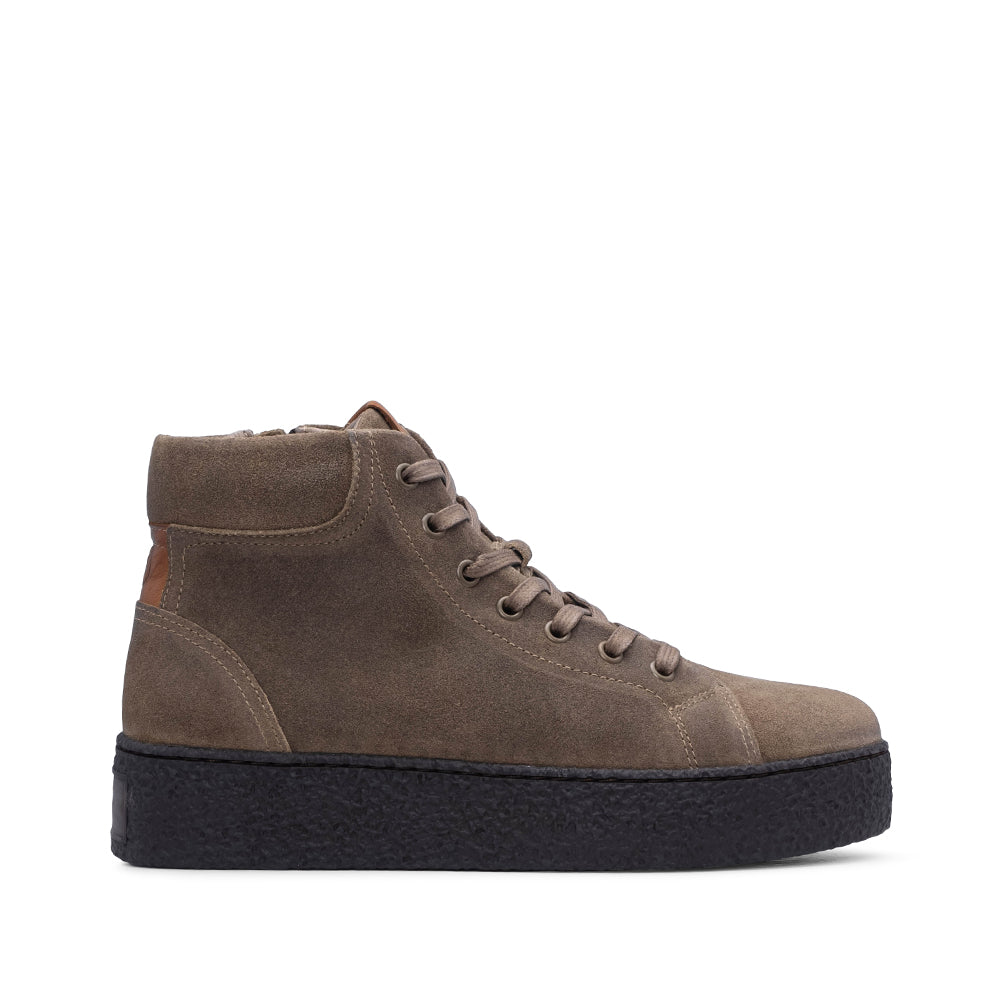 Botim Casual Mulher Camurça Taupe