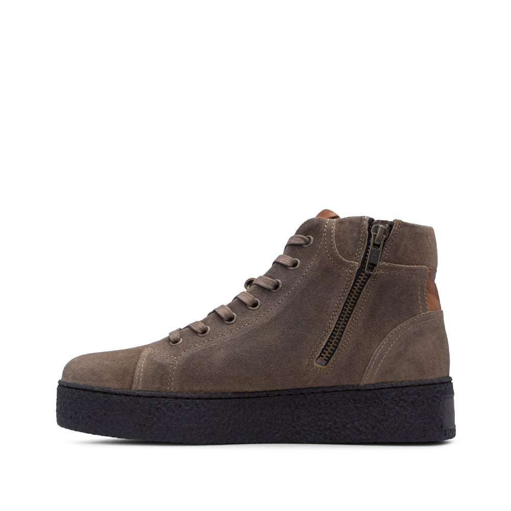 Botim Casual Mulher Camurça Taupe