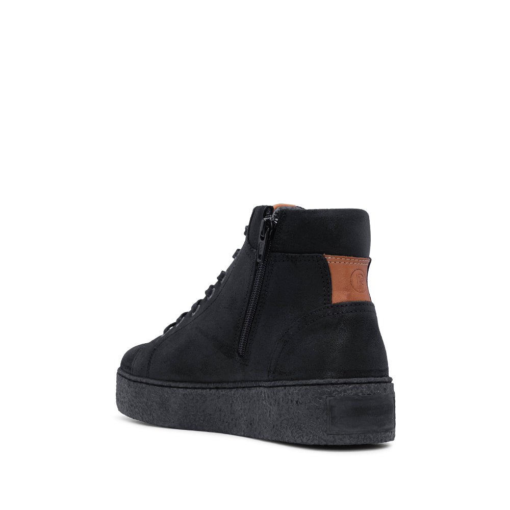 Botim Casual Mulher Nobuck Preto