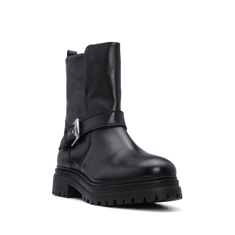 Botim Biker Mulher Pele Preto