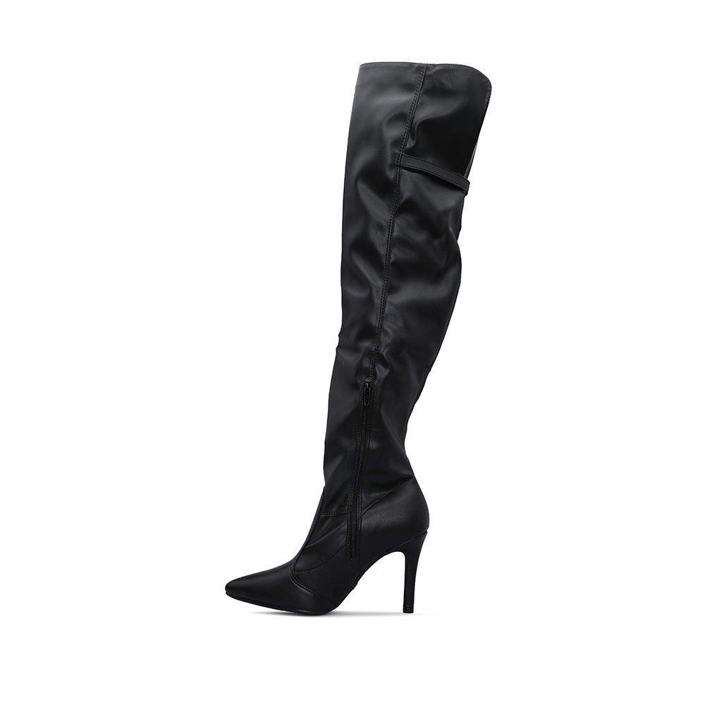 Bota Cano Alto Mulher Preto
