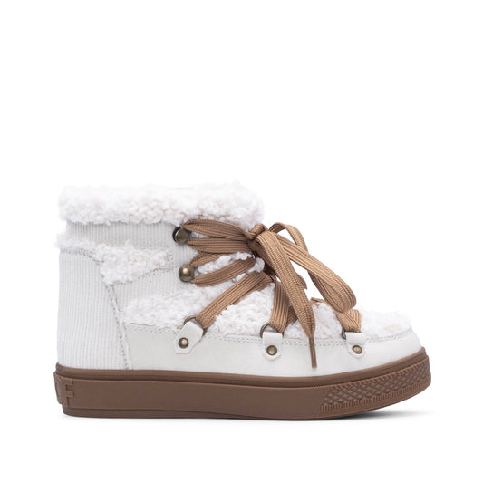 Bota Casual Mulher Pele Sintética Branco
