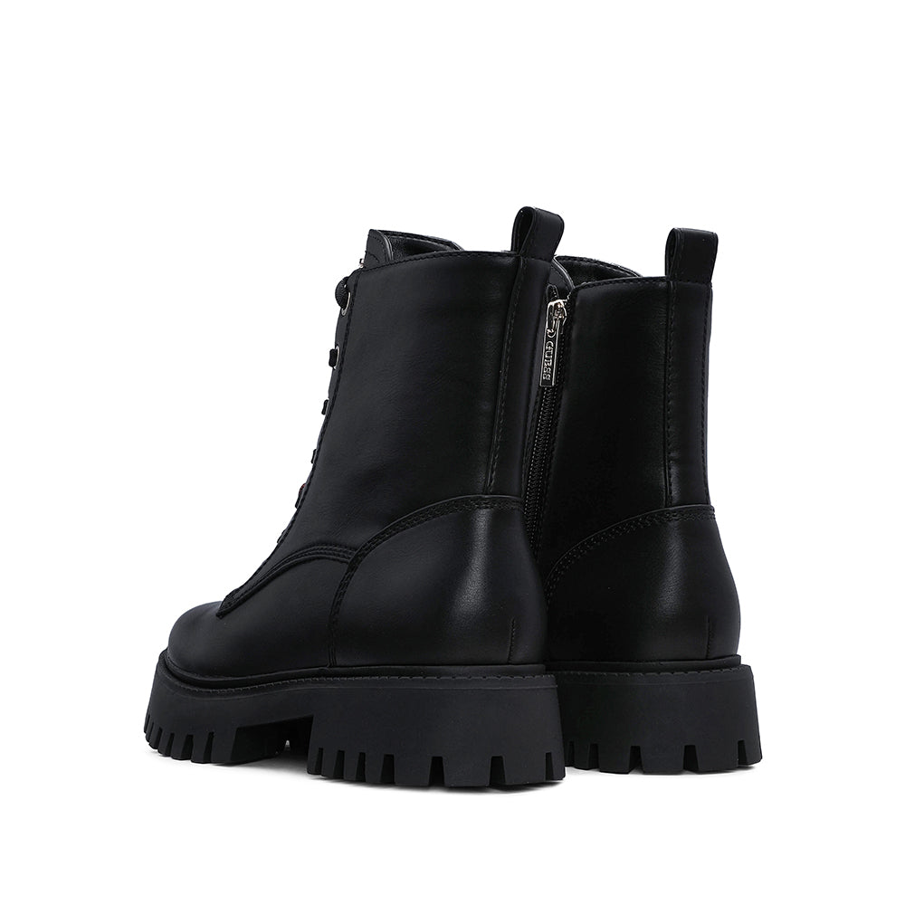 Bota Salto Raso Mulher Preto