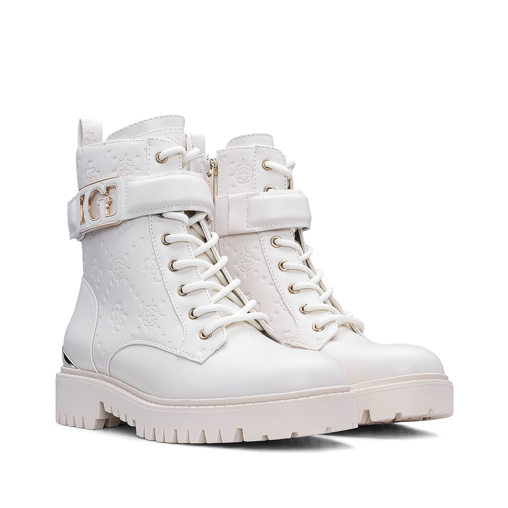 Bota Militar Mulher Bege