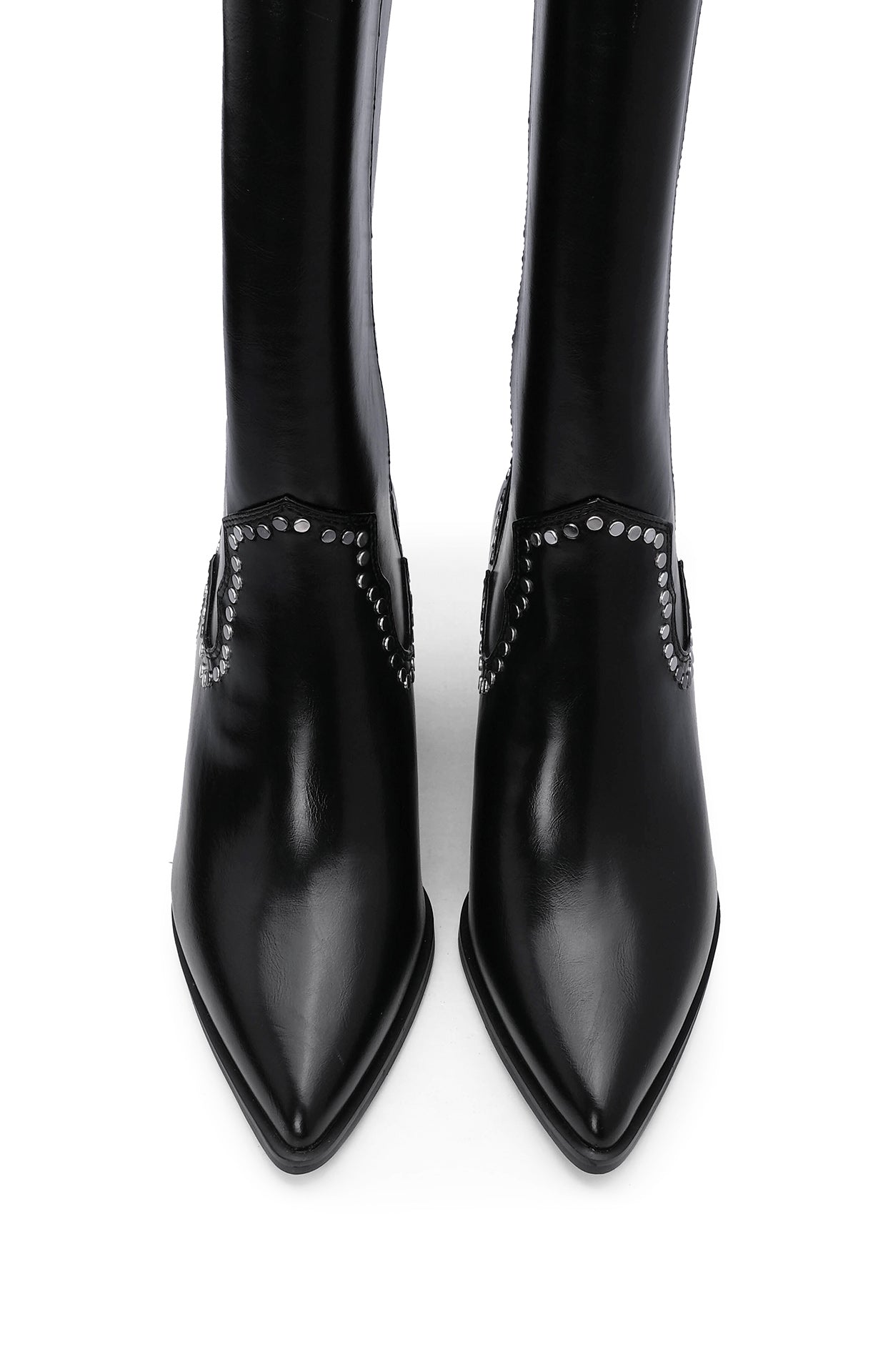 Bota Cano Alto Mulher Preto