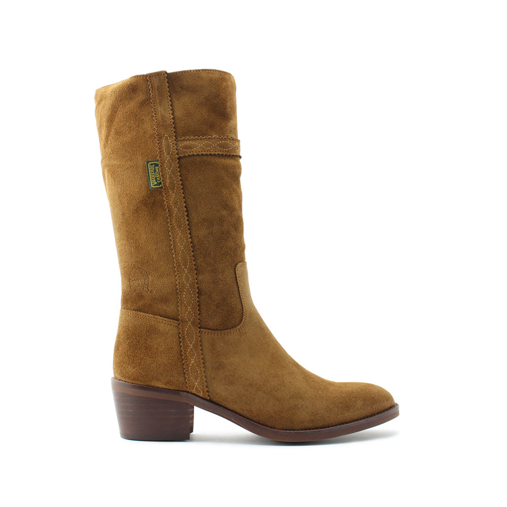 Bota Texana Mulher Camurça Camel