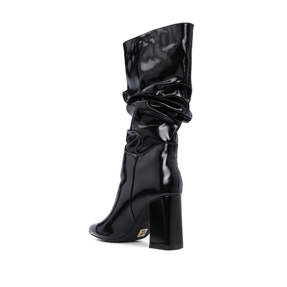 Bota Salto Alto Mulher Pele Sintética Preto