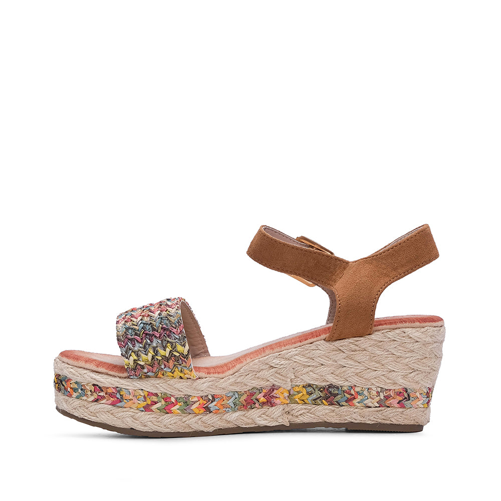 Sandália Salto Cunha Mulher Multicolor