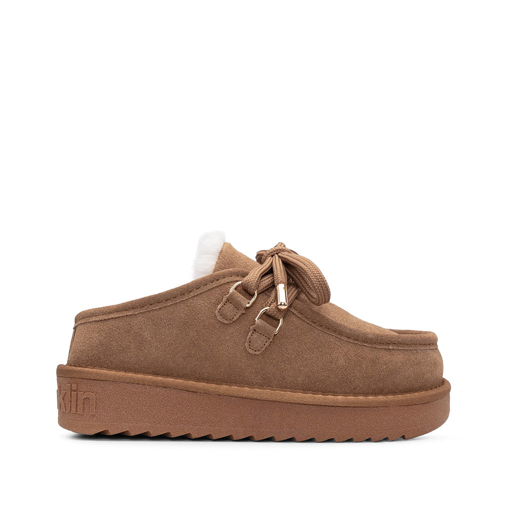 Soca Casual Mulher Camurça Camel
