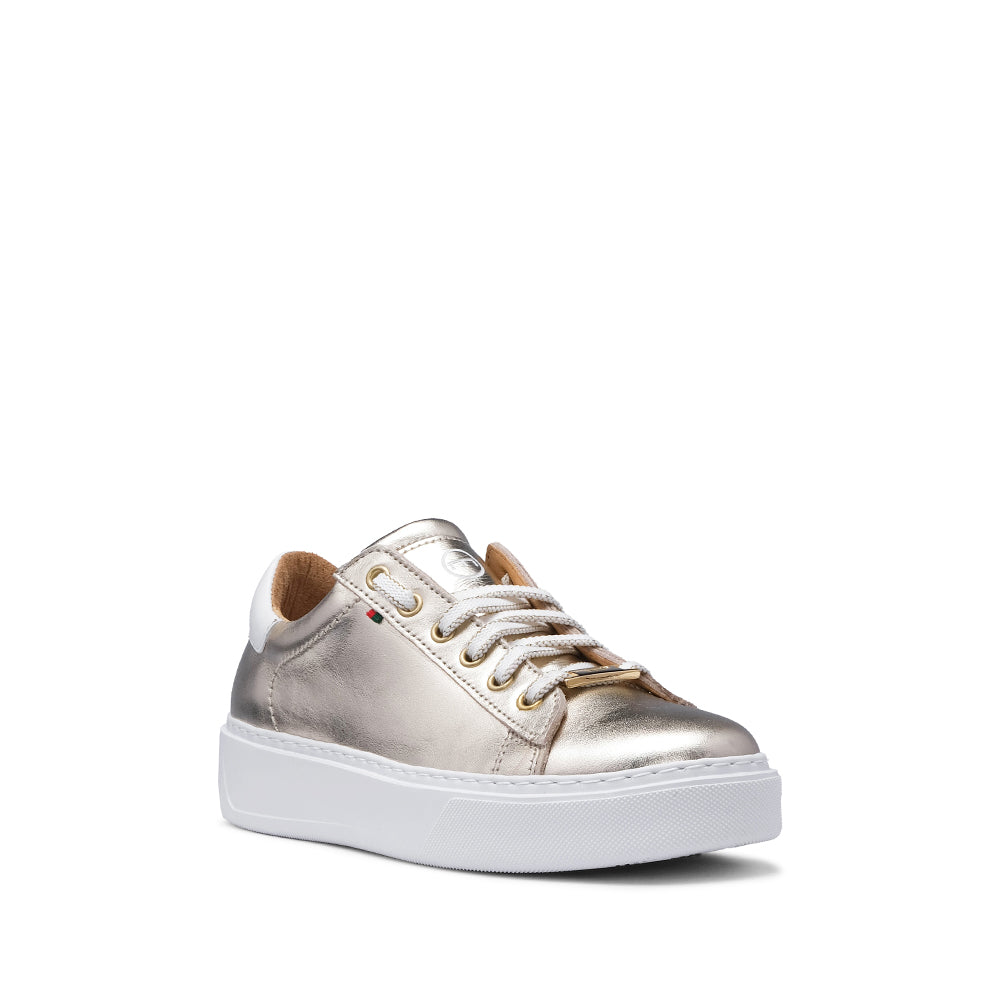 Sapatilha Casual Mulher Pele Champagne