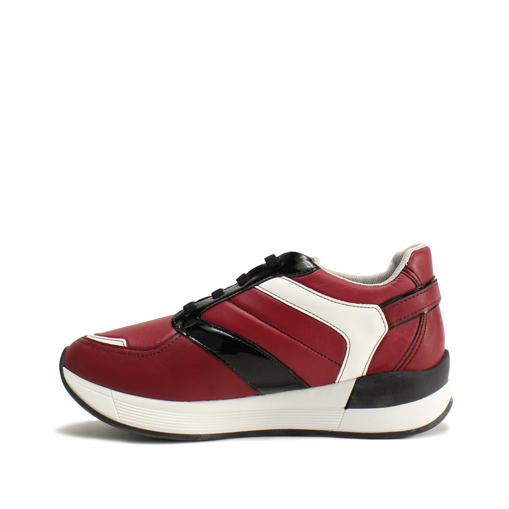 Sapatilha Casual Mulher Pele Sintética Bordeaux