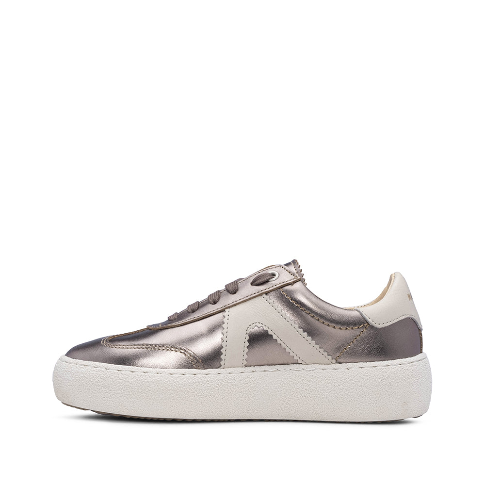 Sapatilha Casual Mulher Metalizado Bronze