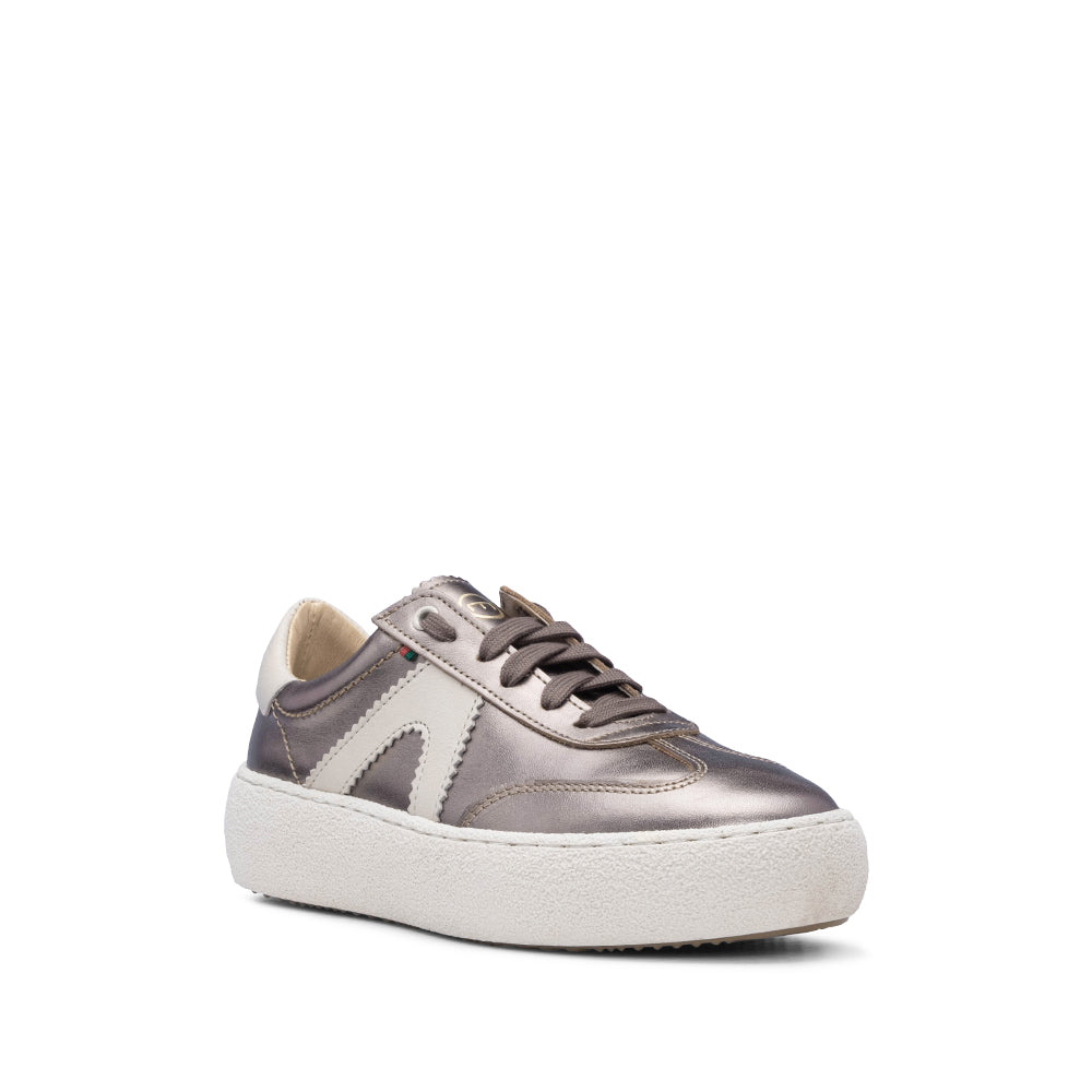 Sapatilha Casual Mulher Metalizado Bronze