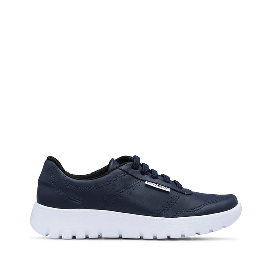 Sapatilha Casual Mulher Pele Sintética Azul Marinho