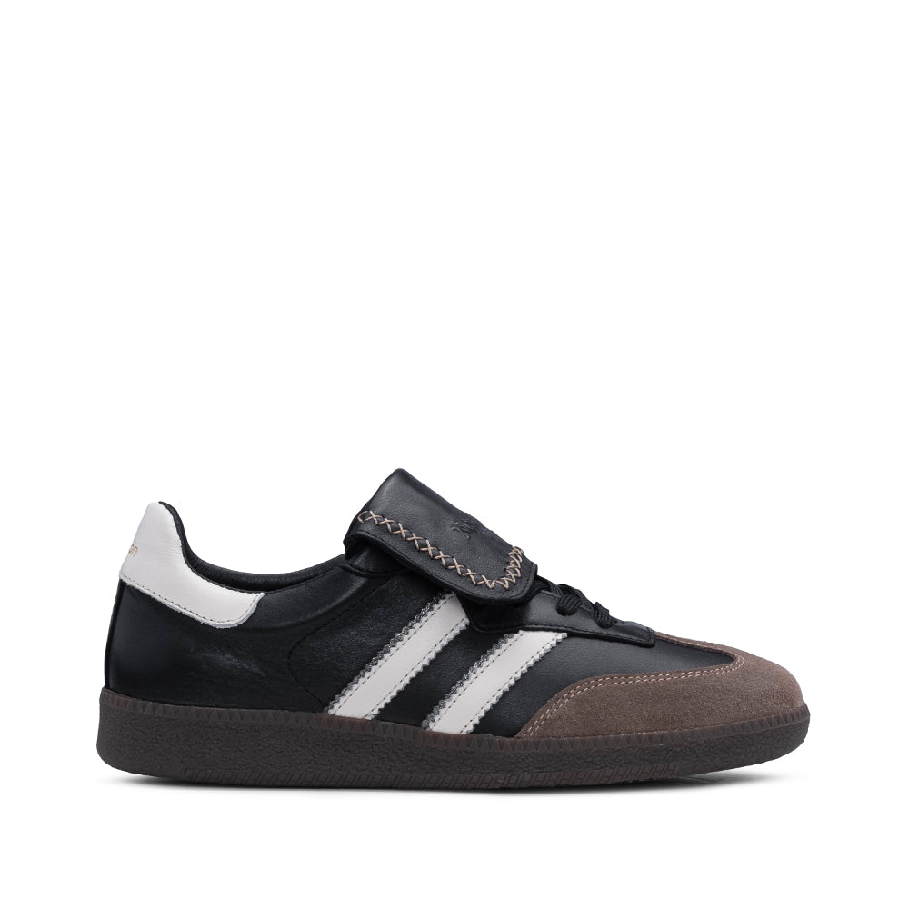 Sapatilha Casual Mulher Pele Preto E Branco
