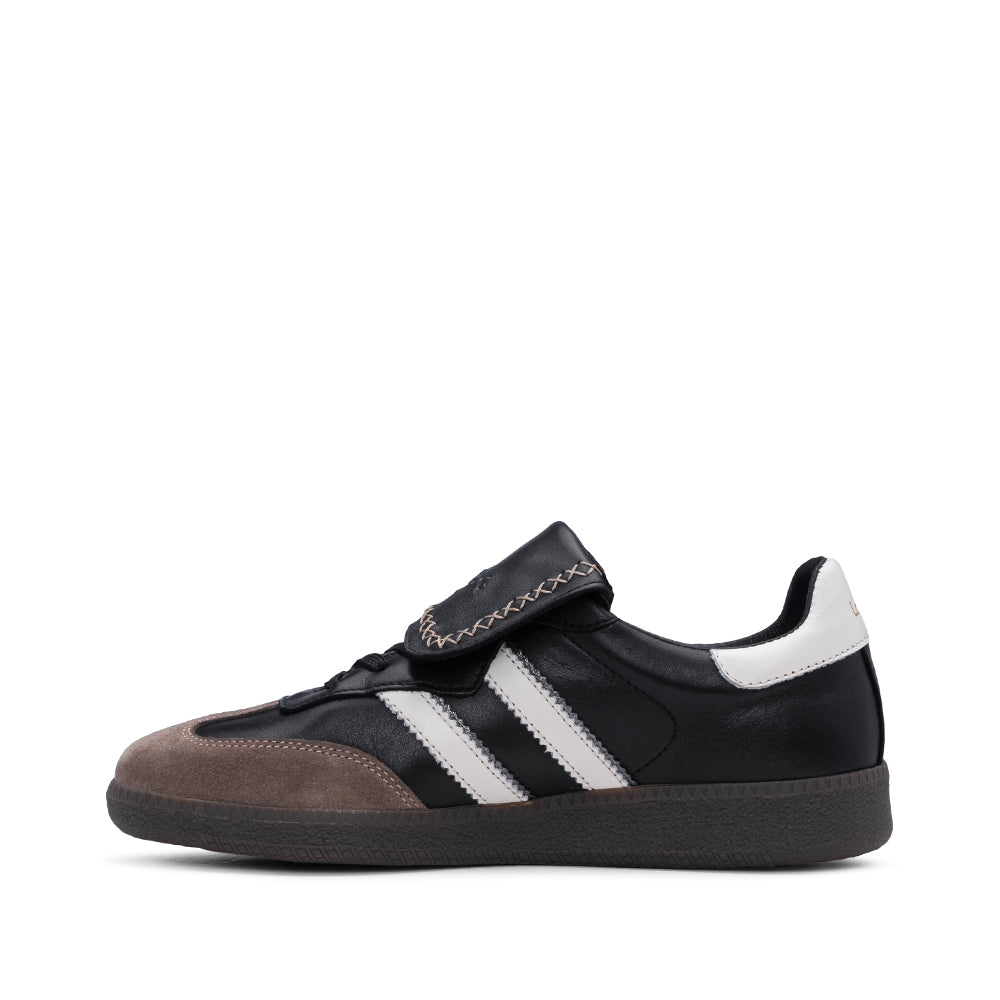 Sapatilha Casual Mulher Pele Preto E Branco