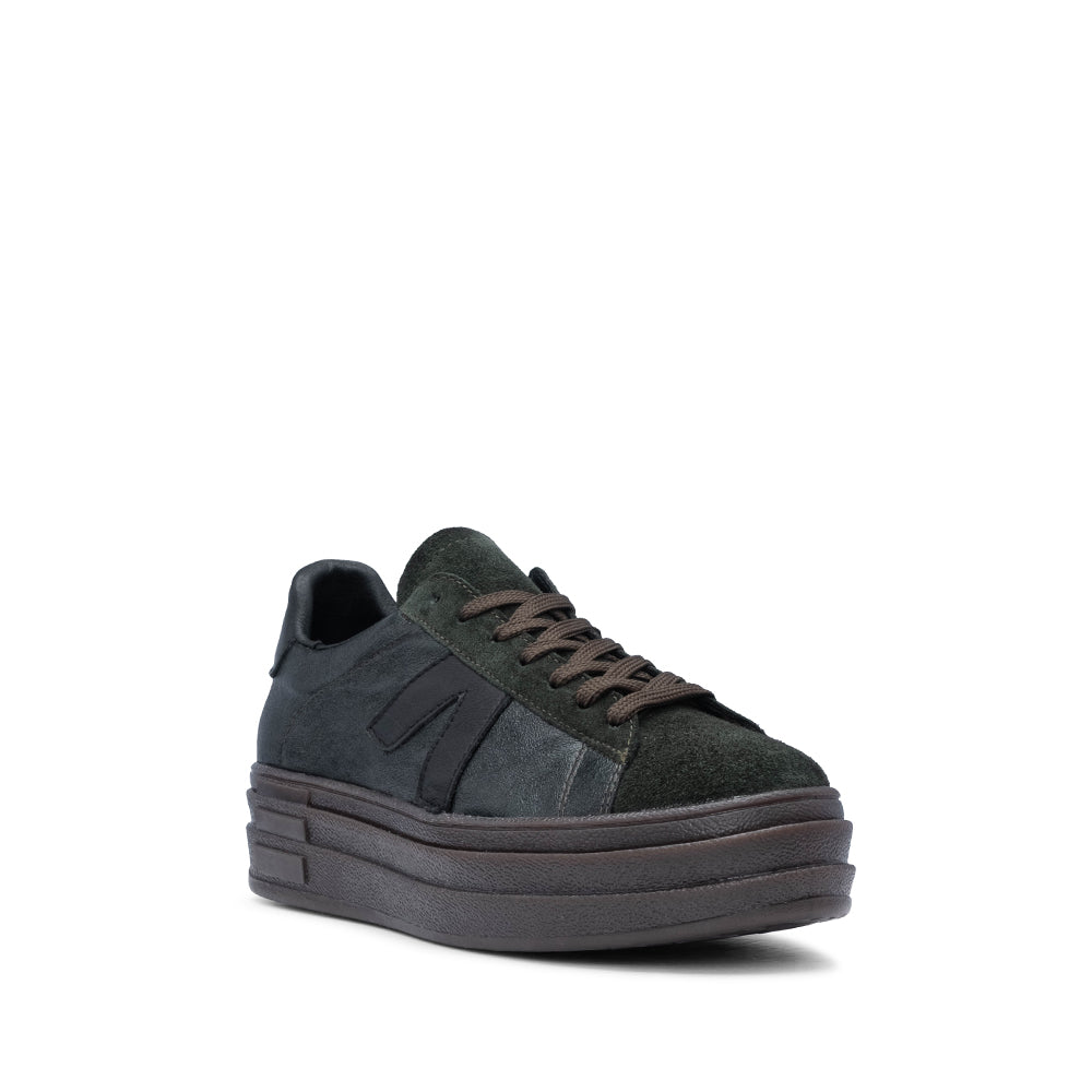 Sapatilha Casual Mulher Metalizado Verde