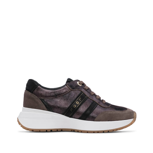 Sapatilha Casual Mulher Metalizado Bronze